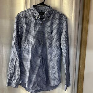 Ralph Lauren Blue Plaid Shirt M